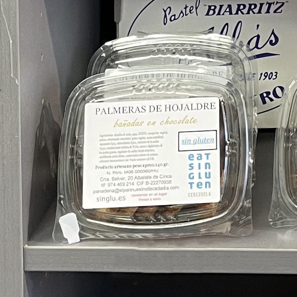 Palmeritas de chocolate sin gluten - Imagen 2