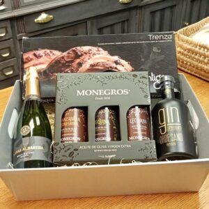 Cesta regalo Sabores para celebrar